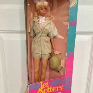 Lanard Toys Vintage 1989 Jet Setters 18" Safari Doll New In Box-RARE!